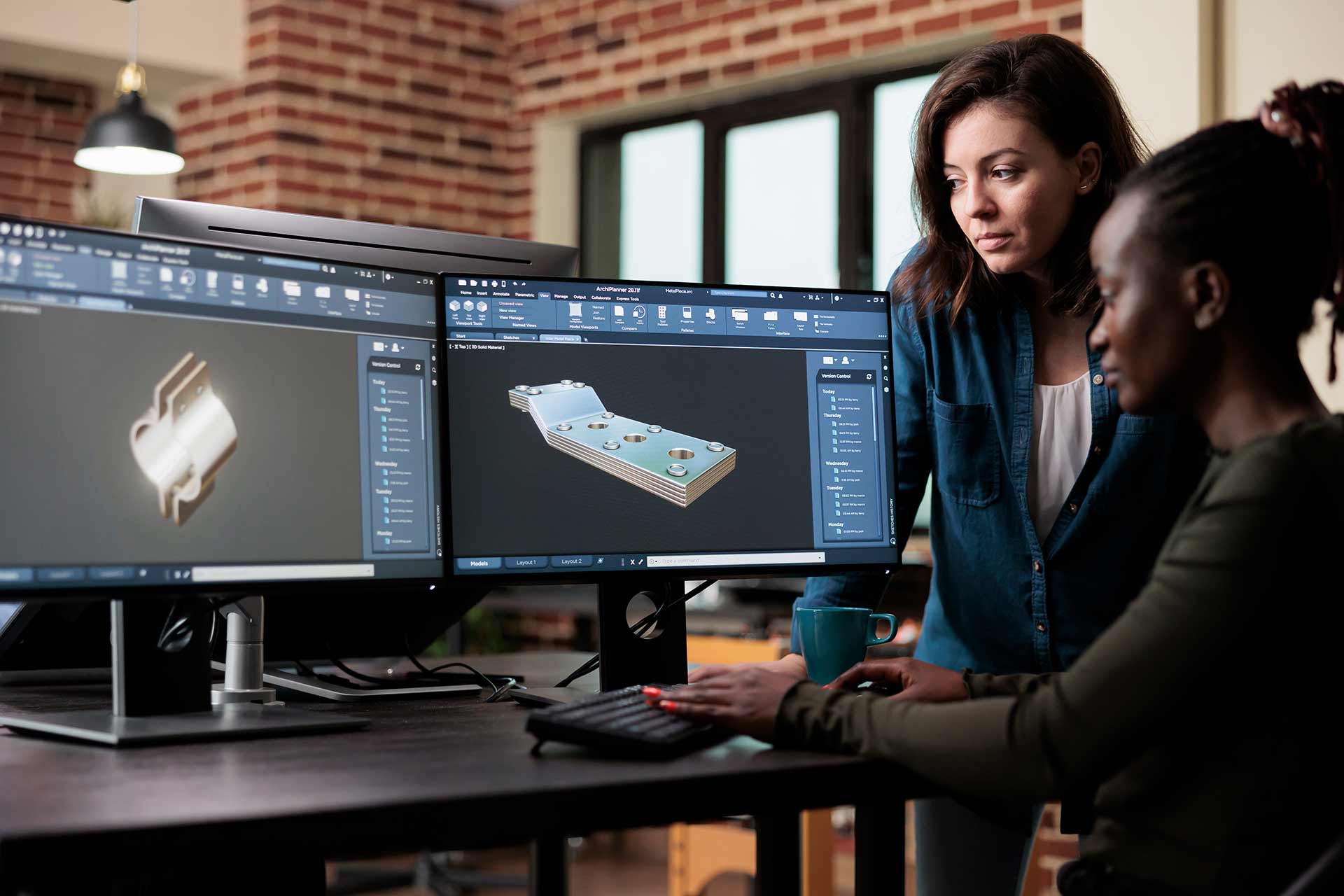 CAD-Modellierung einer mechanischen Baugruppe
